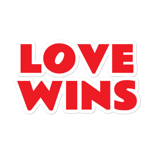 Love Wins Die Cut Sticker