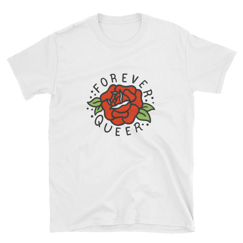 Forever Queer Rose Shirt - White - shirt - shoppassionfruit