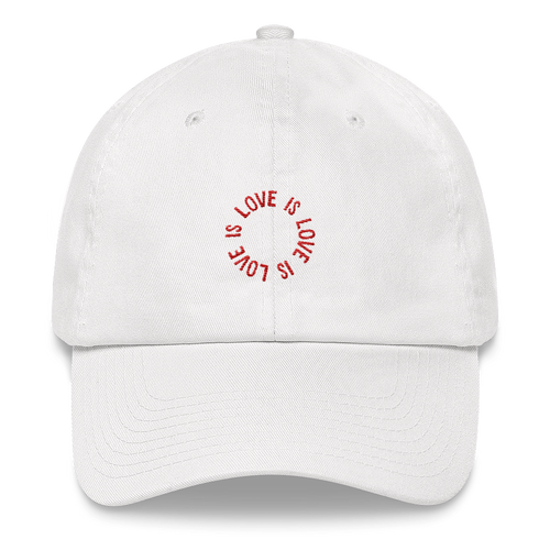 Love Is Love Hat – White
