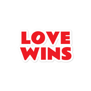 Love Wins Die Cut Sticker