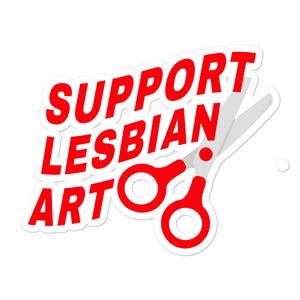 Lesbian Art Die Cut Sticker