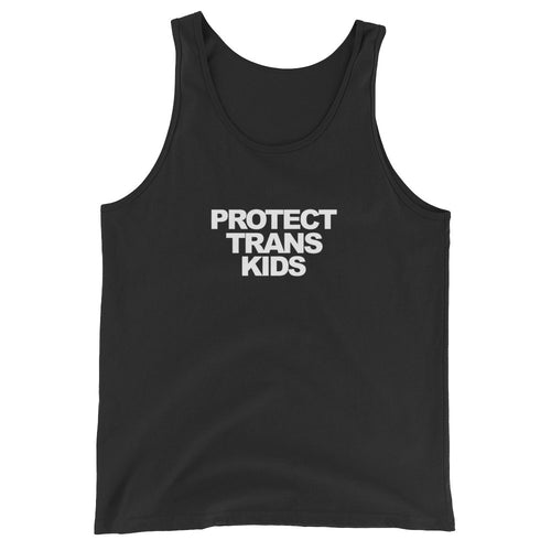 Protect Trans Kids Tank Top – Black - tank - shoppassionfruit