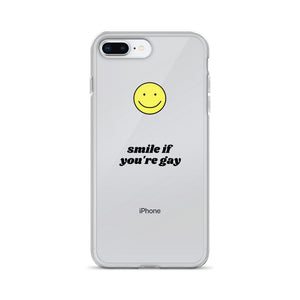 Smile If You're Gay iPhone Case - iphone case - shoppassionfruit