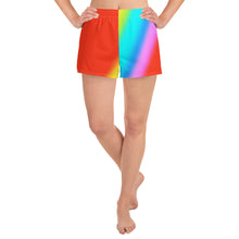 Rainbow Halftone Athletic Short Shorts