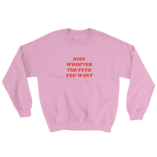 Kiss Whoever Sweatshirt – Pink - sweater - shoppassionfruit