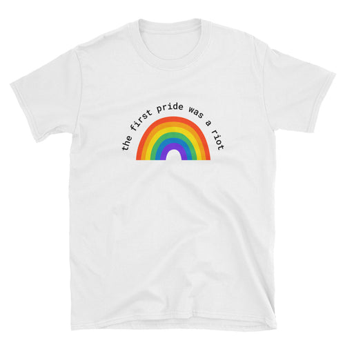 Rainbow Riot T-Shirt - White - shirt - shoppassionfruit