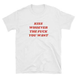Kiss Whoever Shirt – White - shirt - shoppassionfruit