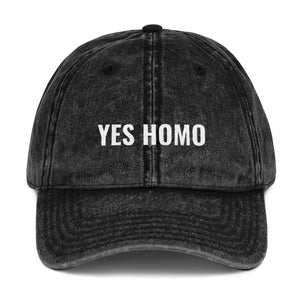 Yes Homo Vintage Twill Hat