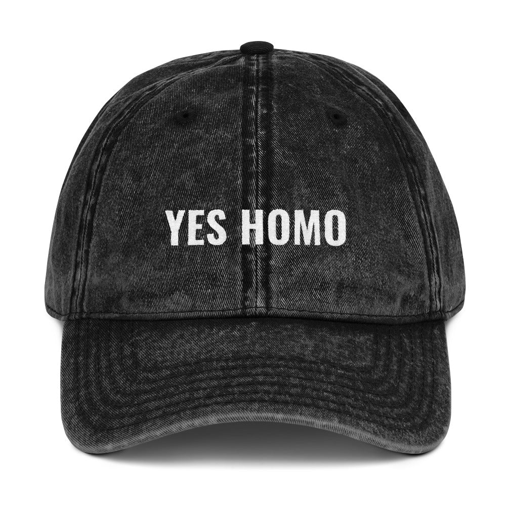 Yes Homo Vintage Twill Hat