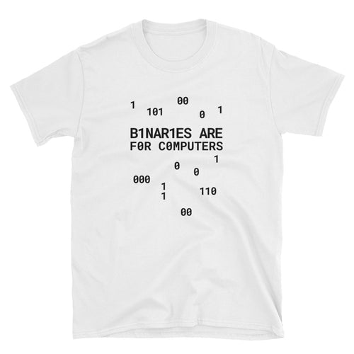 Binaries Are For Computer Shirt - White - shirt - shoppassionfruit